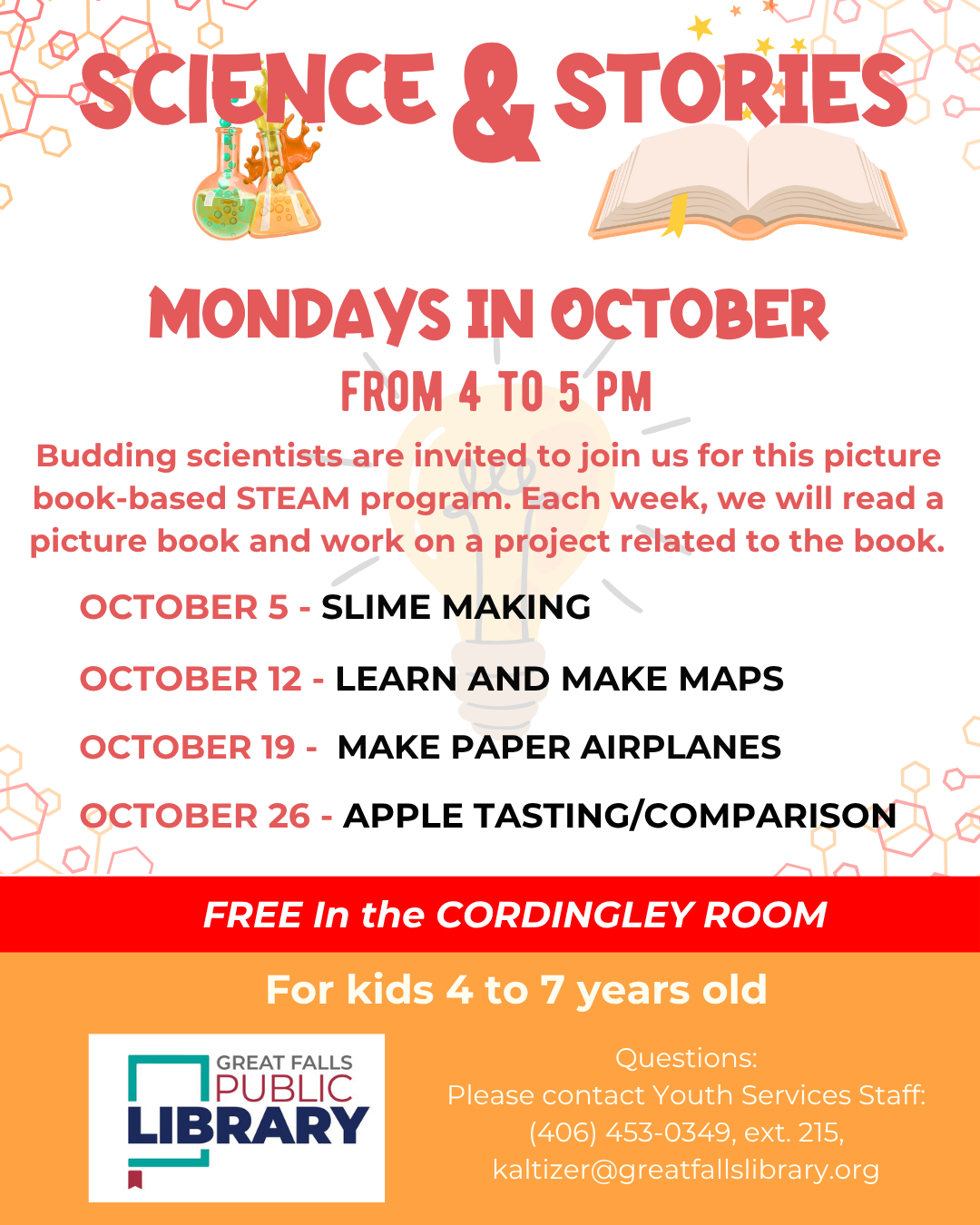 Science and Stories Science and Stories schedule for 2026